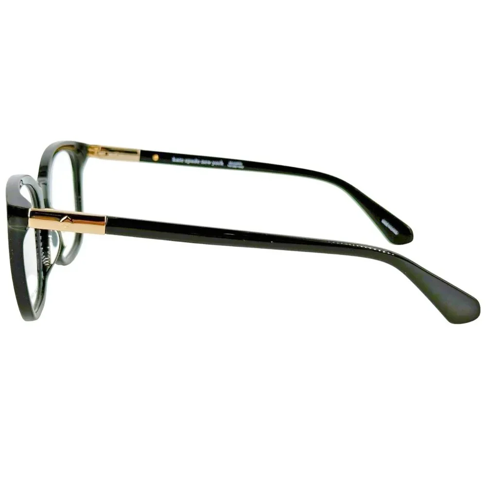Kate Spade Jalisha Womens Plastic Eyeglass Frame 0807 Black 51-18 Spring Hinges